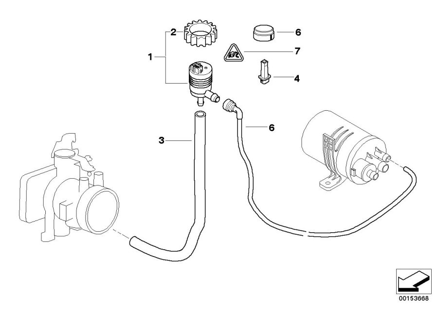 Diagram Fuel tank breather valve for your 2018 BMW X5   