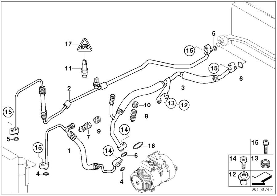 Diagram Coolant lines for your 2010 BMW 528i   