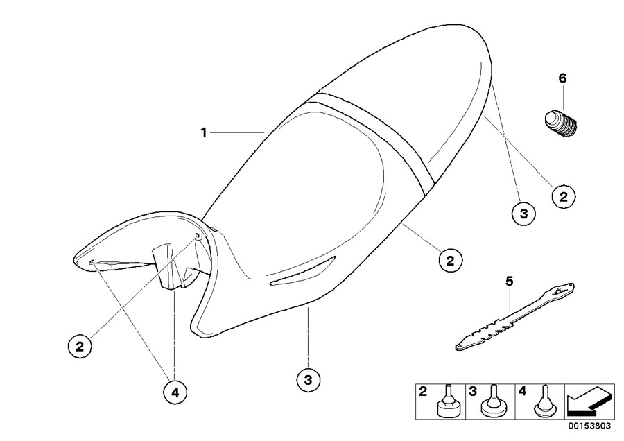 Diagram Seat bench for your 2005 BMW R1200GS   