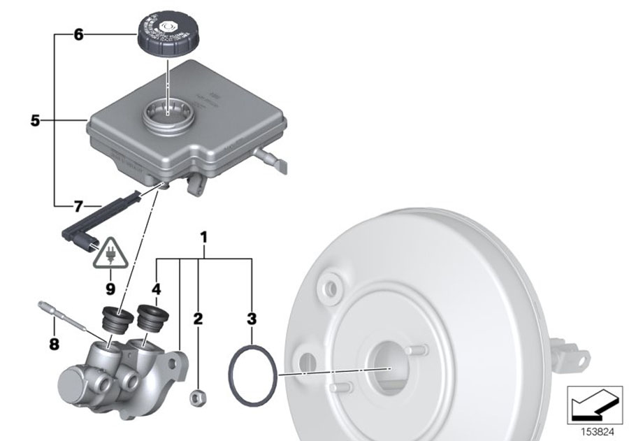 Diagram BRAKE MASTER CYLINDER/EXPANSION TANK for your MINI