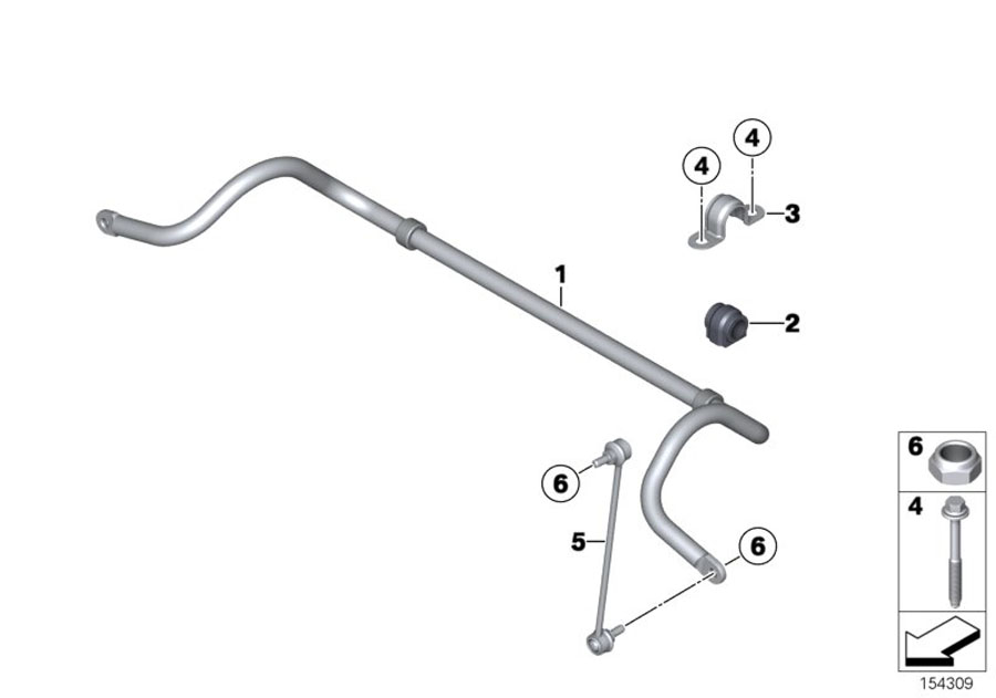 Diagram Stabilizer, front for your MINI