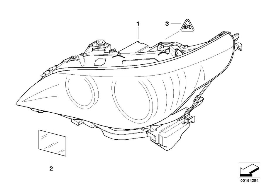 Diagram Headlight for your 2007 BMW 535i   