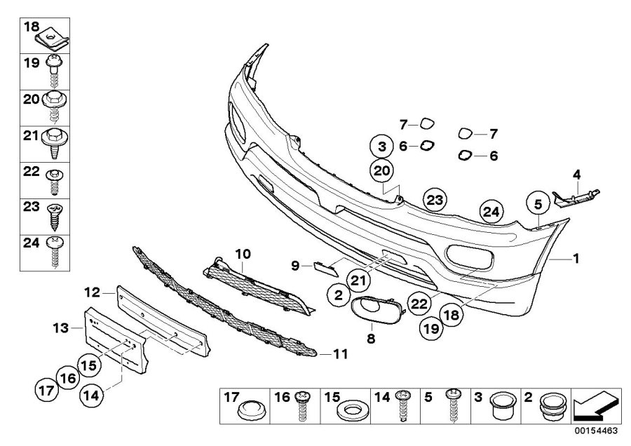 Diagram Trim panel front II for your 2018 BMW M6   