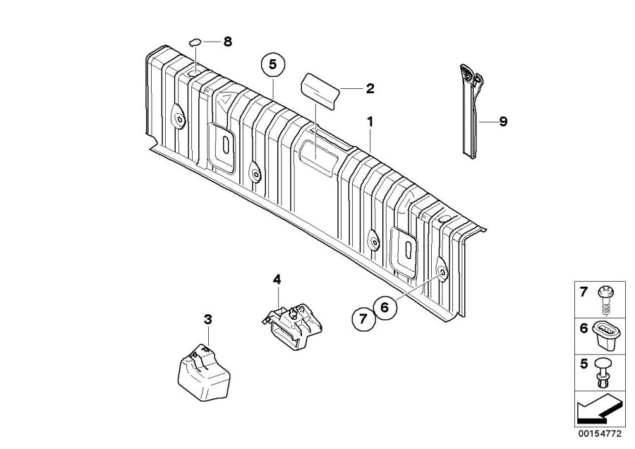 Le diagramme Habillage seuil de chargement pour votre BMW