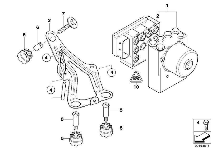 Diagram ASC hydro unit/control unit/support for your MINI