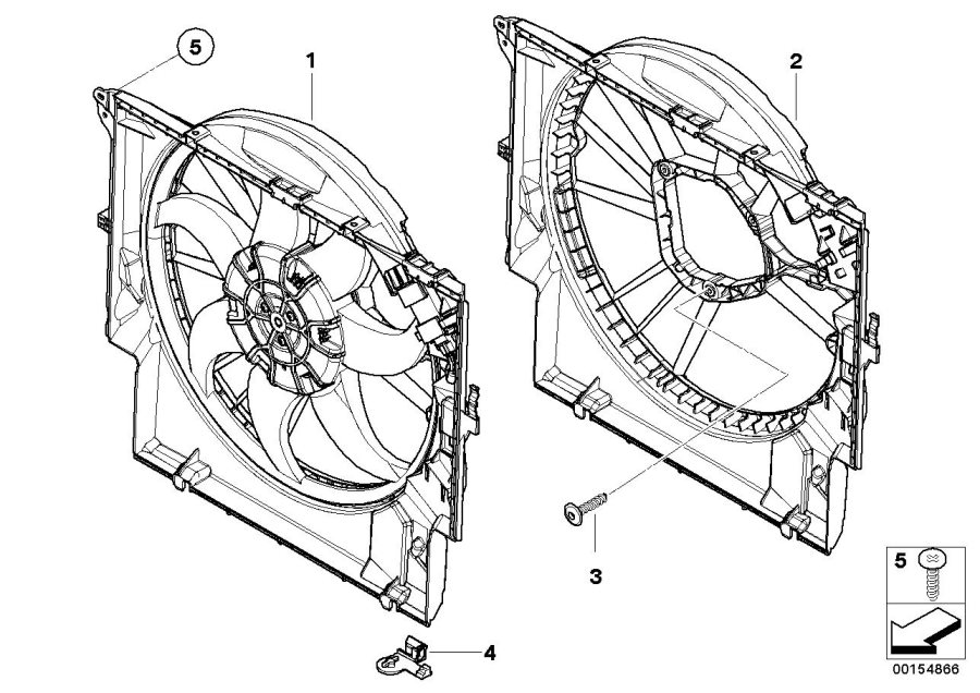 Diagram Fan housing, mounting parts for your 2006 BMW 760Li   