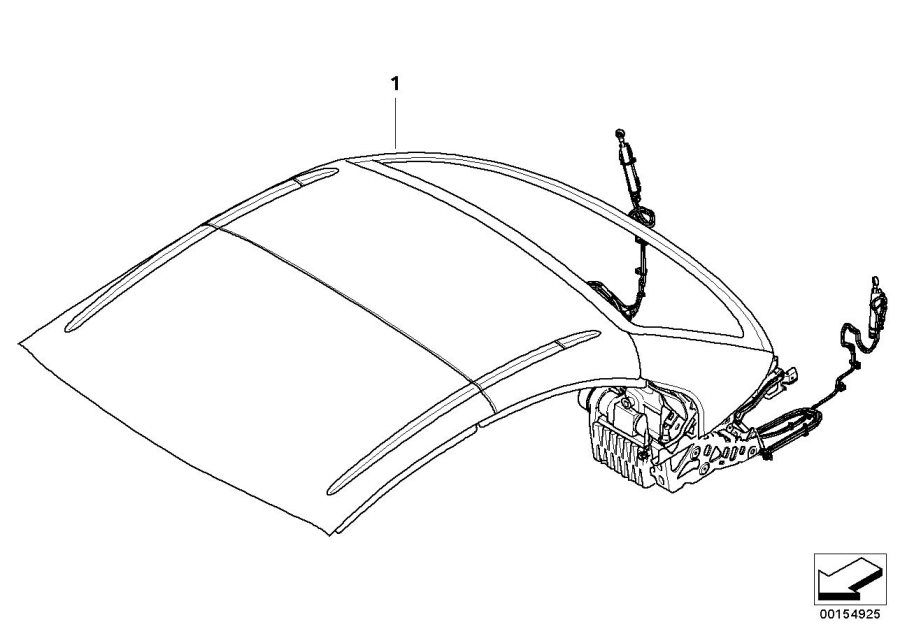 Diagram Hardtop, retractable for your BMW M3  
