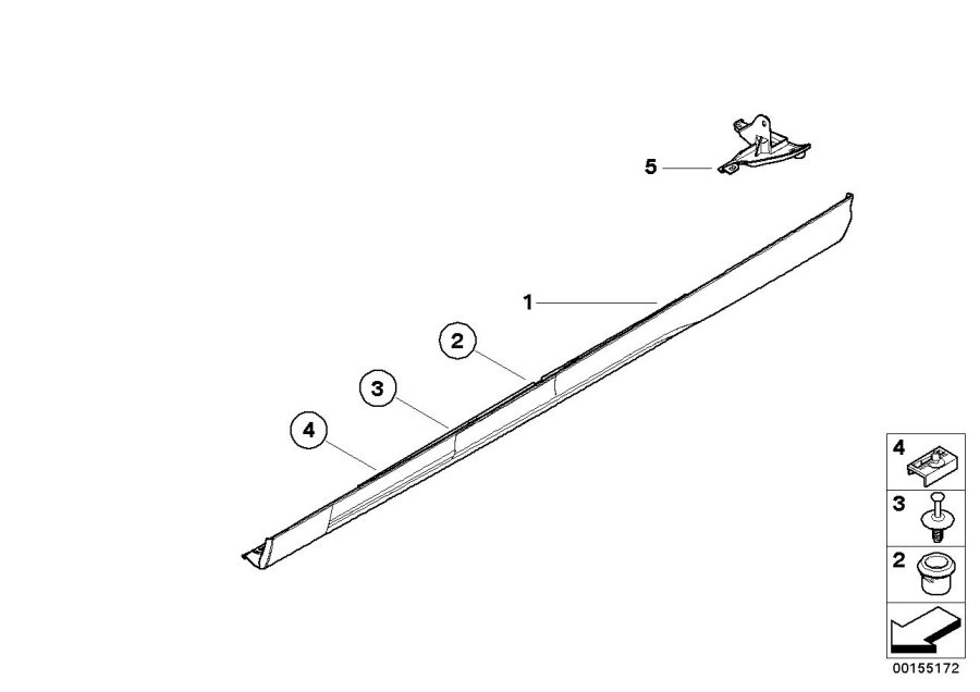 Diagram Cover door sill / wheel arch for your BMW