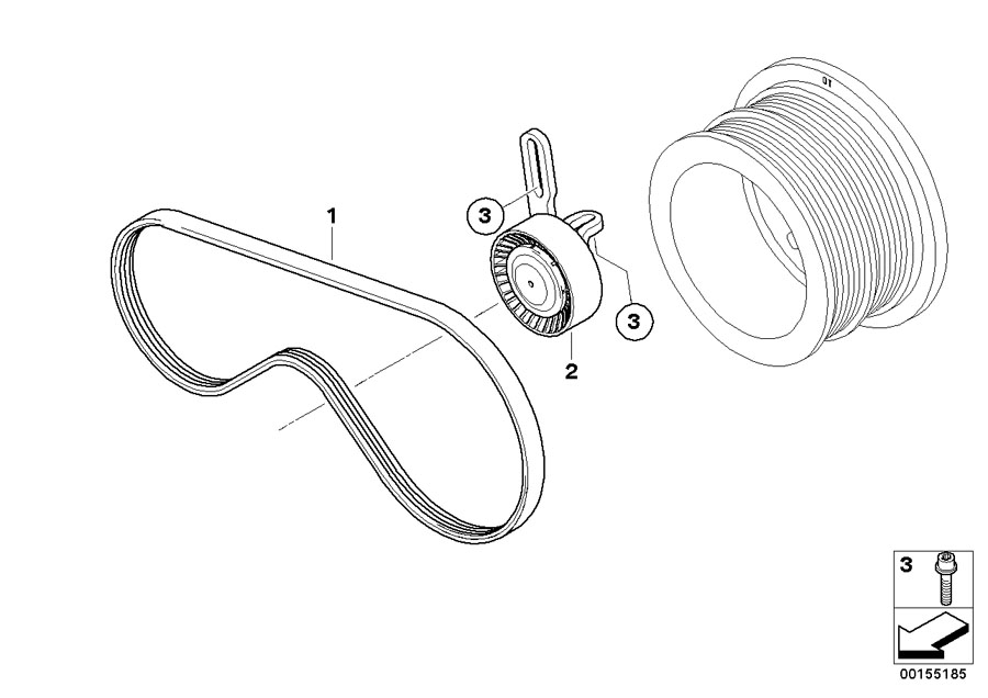 Diagram Belt Drive Climate Compressor for your 2015 BMW M6   