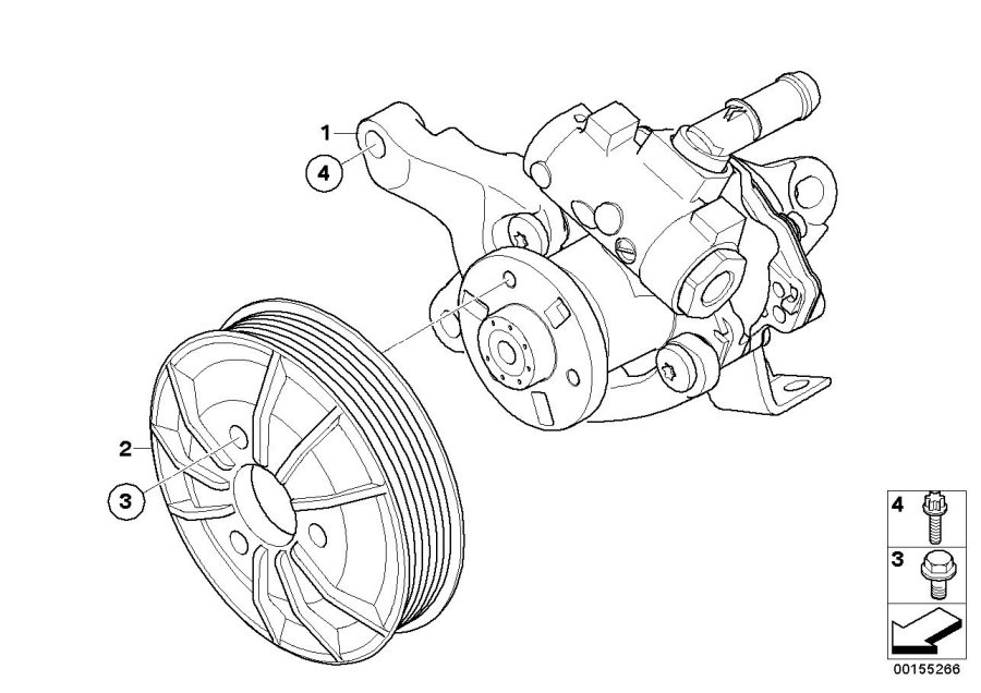 Diagram Power steering pump for your 1995 BMW
