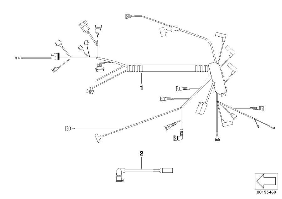 Diagram Engine wiring harness for your BMW M6  