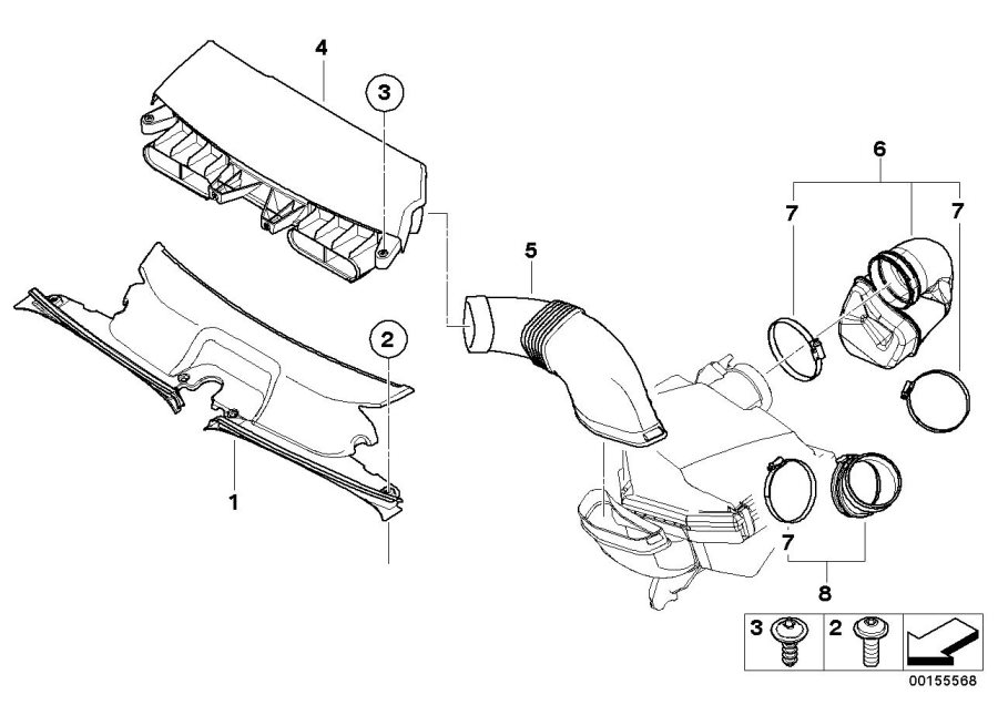 Diagram Air duct for your 2016 BMW 328i   