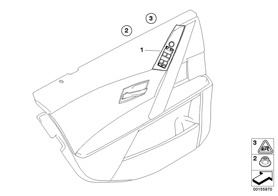 Diagram Window lifter switch, driver"s side for your BMW