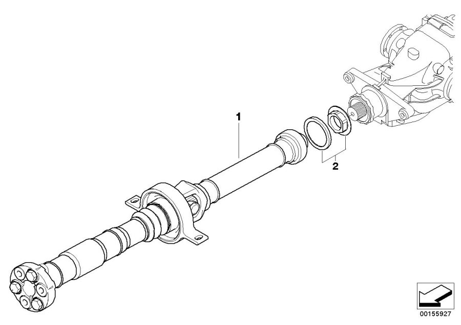 Diagram Drive SHAFT/INSERT nut for your BMW