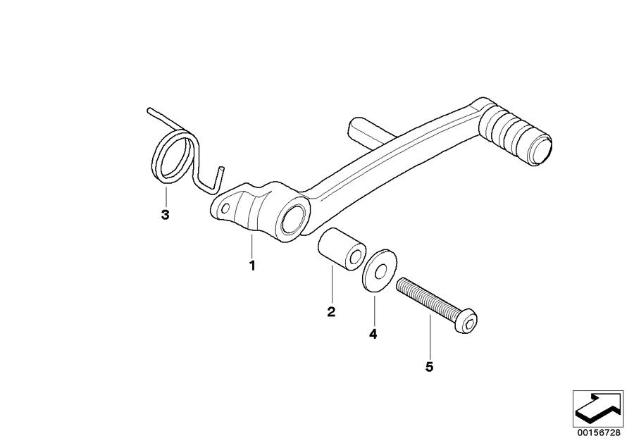 Diagram Brake pedal for your BMW R1200C Indep.  