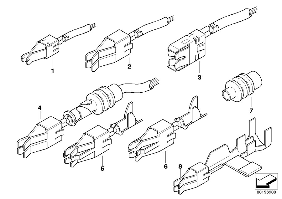 Diagram Double leaf spring contact for your BMW