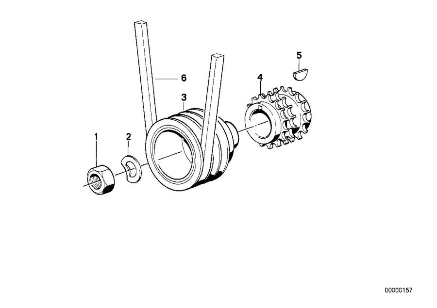 Diagram Fan belt drive for your 2007 BMW 535xi   