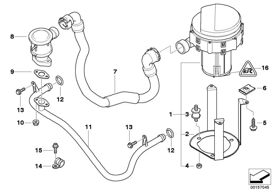 Diagram Emission control-air pump for your 2016 BMW M6   