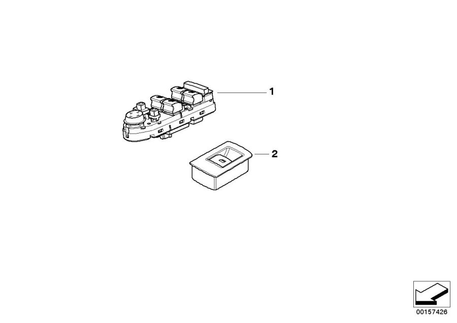 Diagram Switch window lifter for your BMW