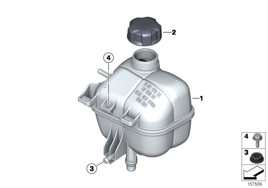 Diagram EXPANSION TANK for your MINI