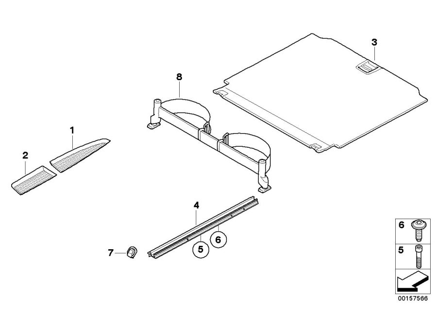 Diagram Retrofit Lashing rail system for your BMW M3  