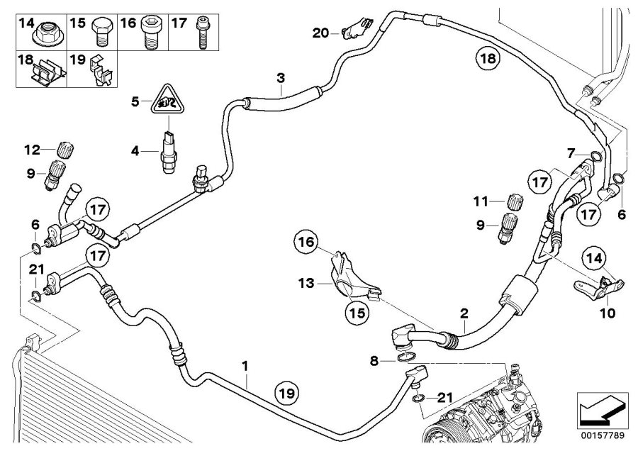 Diagram Coolant lines for your 2009 BMW 335i   