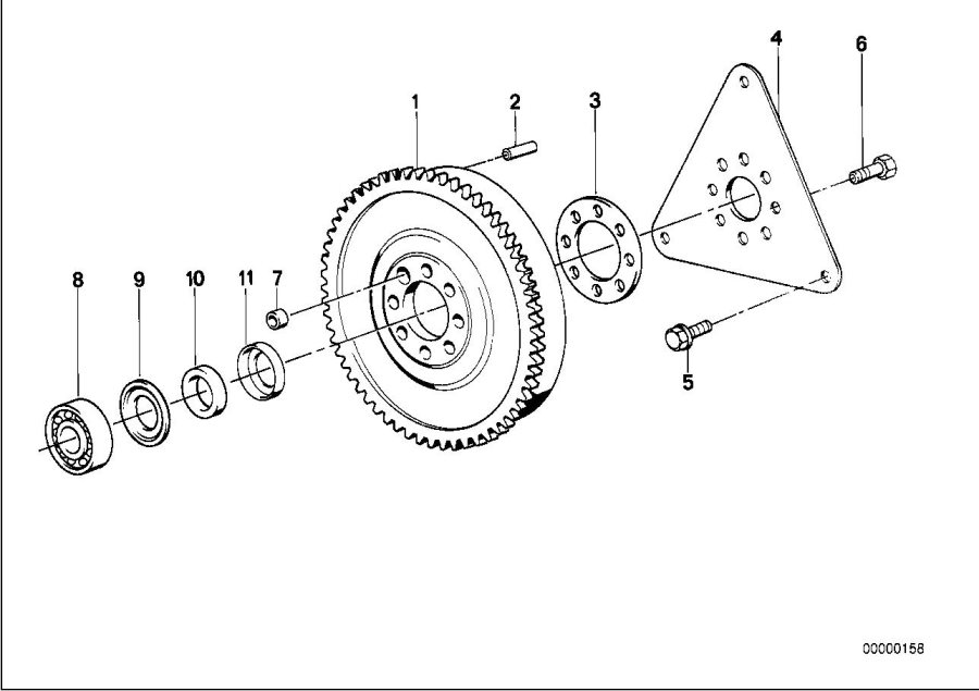 Le diagramme Volant moteur bi-masse pour votre BMW