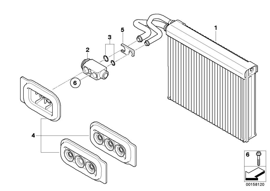 Diagram Evaporator / Expansion valve for your 2023 BMW X3  30eX 