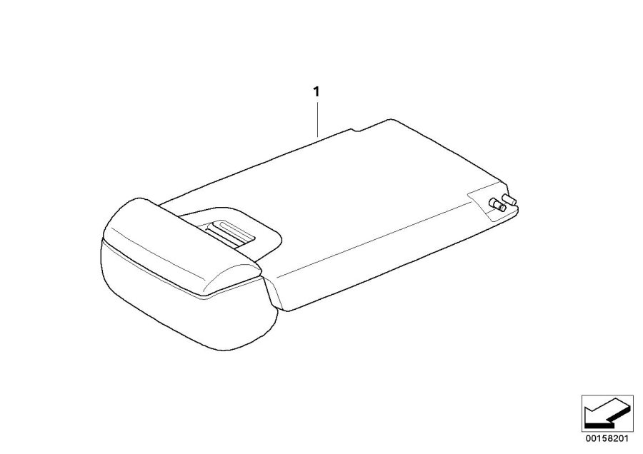 Diagram Seat, rear, center armrest, Basis for your BMW