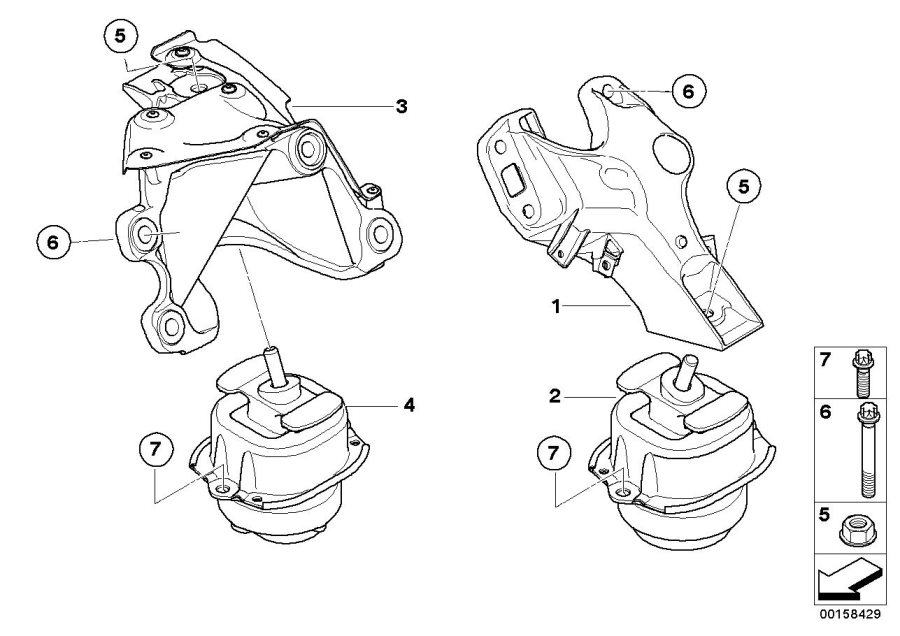 Diagram Engine Suspension for your 2018 BMW M6   