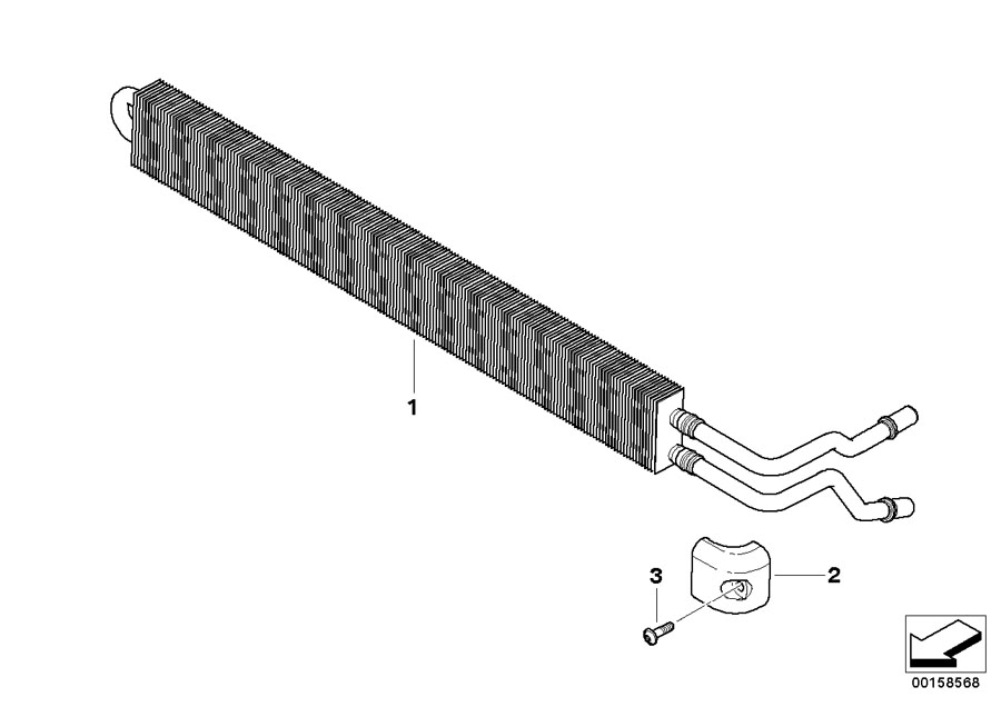 Diagram Power steering cooler for your 2008 BMW X5   