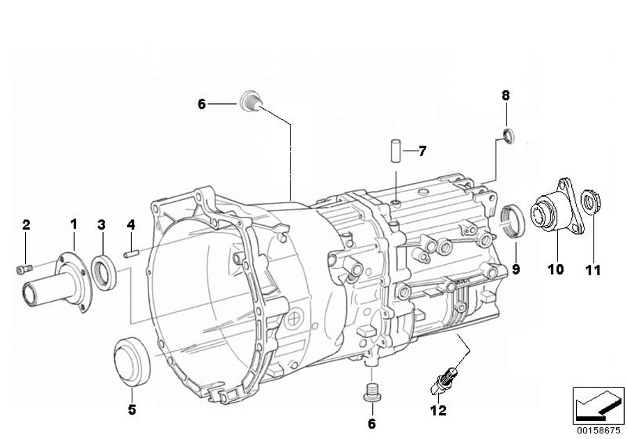 Diagram GS6-37BZ/DZ Sealing and mount. Parts for your BMW