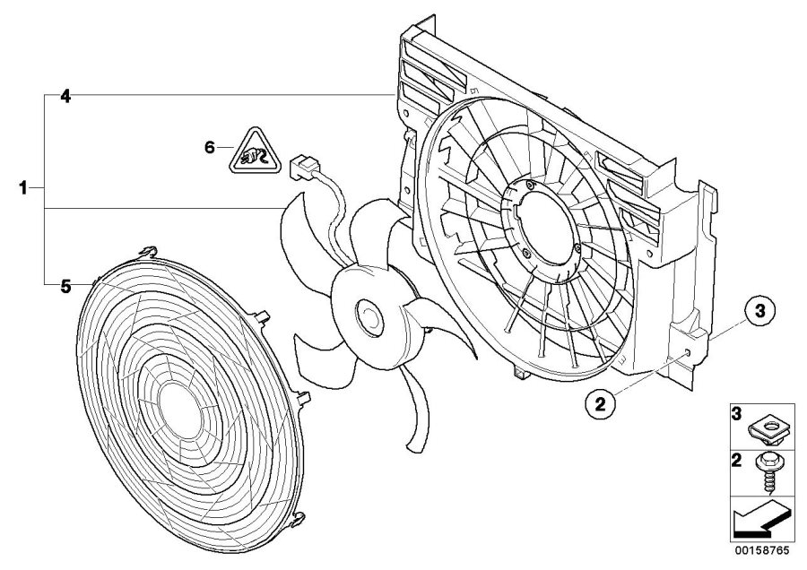 Diagram Pusher fan for your BMW