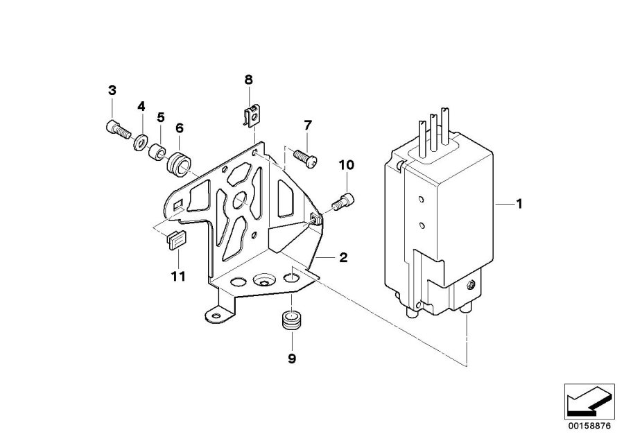 Diagram Control unit reverser for your 2002 BMW K1200LT   