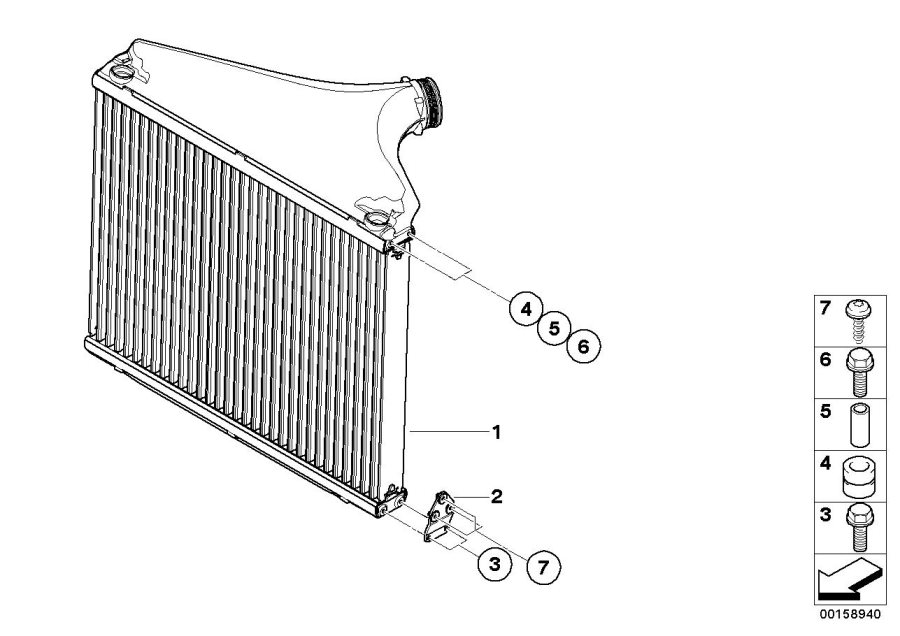 Diagram Charge-air cooler for your BMW