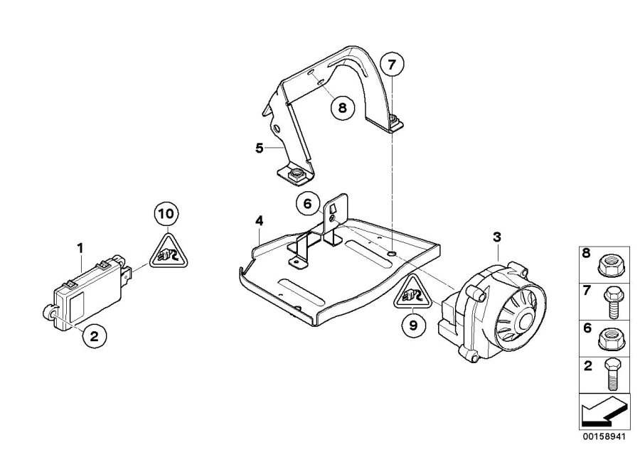 Diagram Alarm systems for your BMW M3  