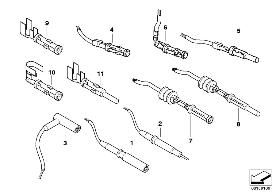 Diagram Circular connector / D 2,5 mm System for your 2002 BMW M3   
