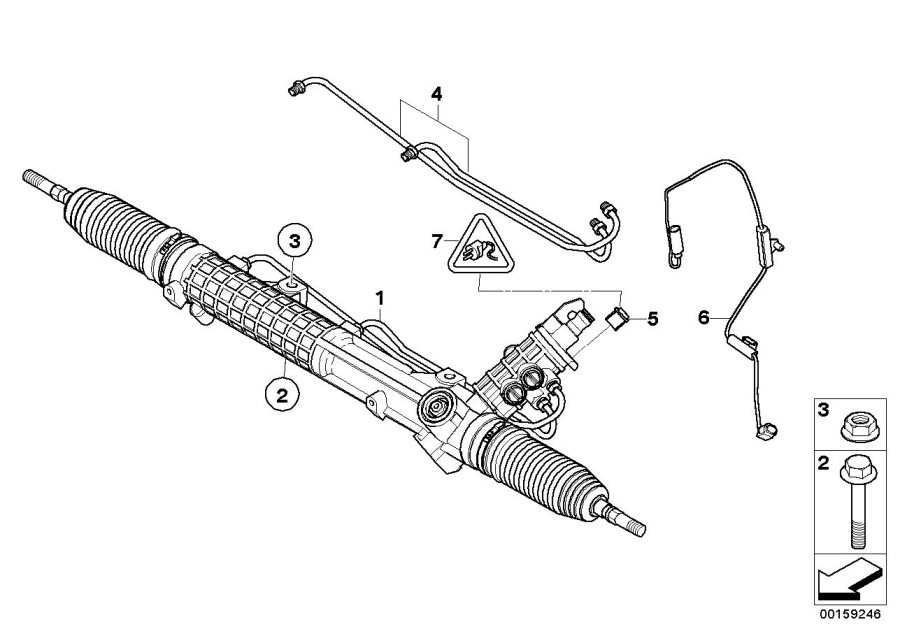 Diagram Hydro steering box for your BMW 323i  