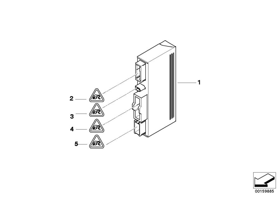 Diagram ECU for convertible top module for your BMW