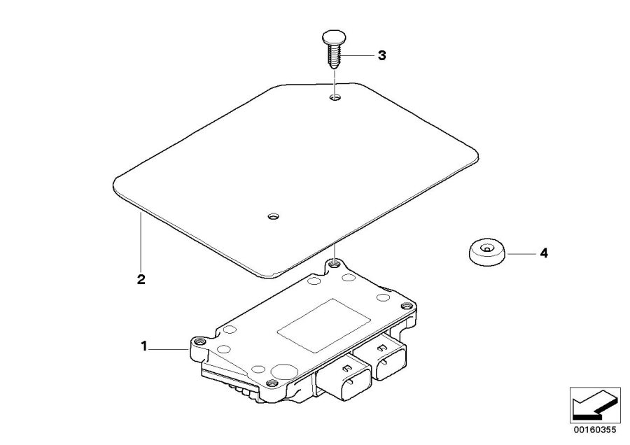 Diagram Control unit, transfer box for your BMW