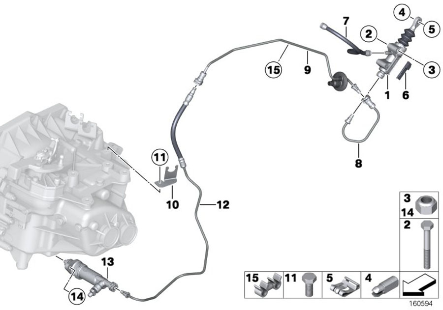 Diagram CLUTCH CONTROL for your MINI