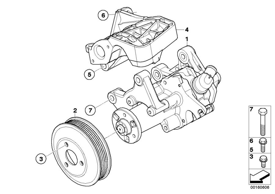 Diagram Power steering pump for your BMW X2  