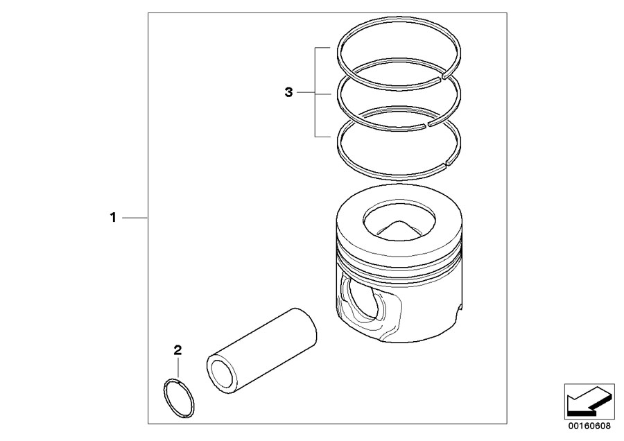 BMW 328d Repair kit piston rings. (0) - 11257812636 | BMW of Monterey ...