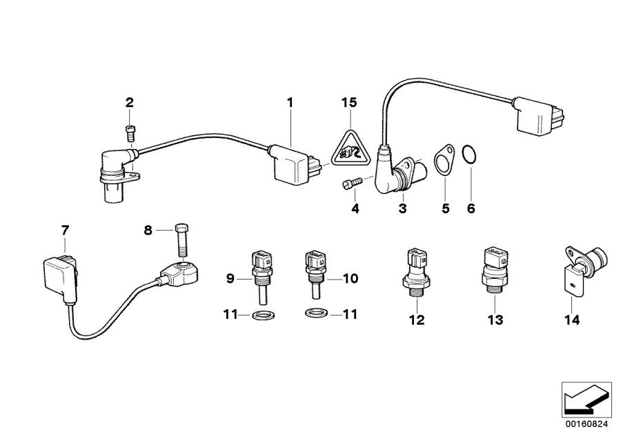 Diagram Sensors for your 1995 BMW