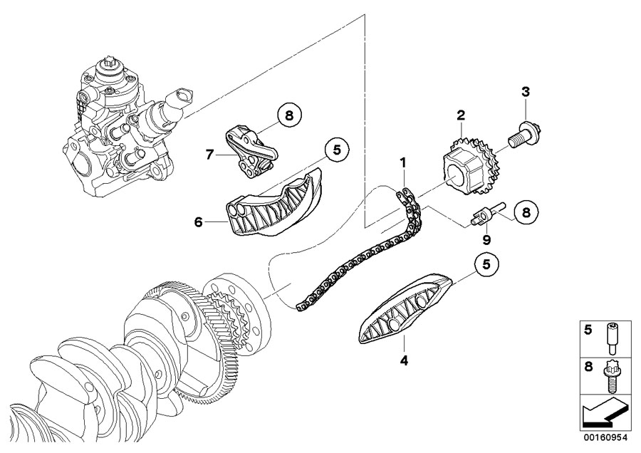 Diagram Timing - Timing Chain Lower P for your BMW