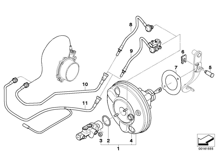 Diagram Power brake unit depression for your MINI