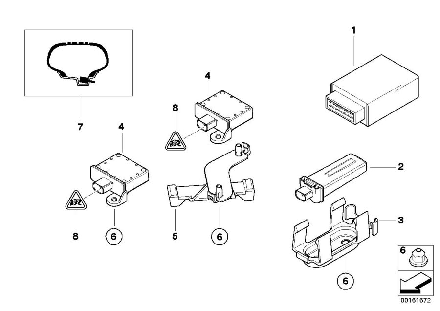 Diagram Tire pressure control (rdc) - ctrl unit for your BMW X2  