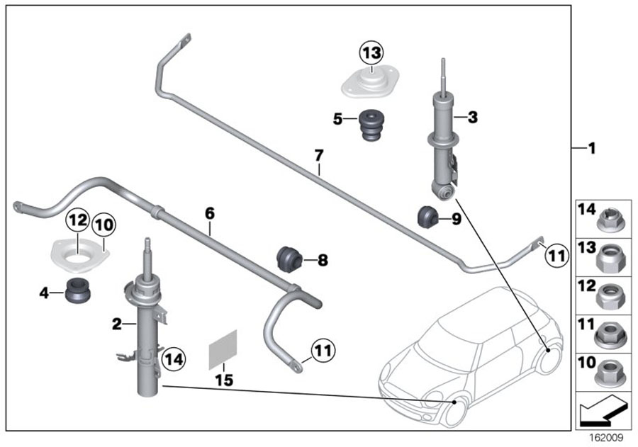 Diagram Sports suspension JCW for your 2020 MINI Countryman   