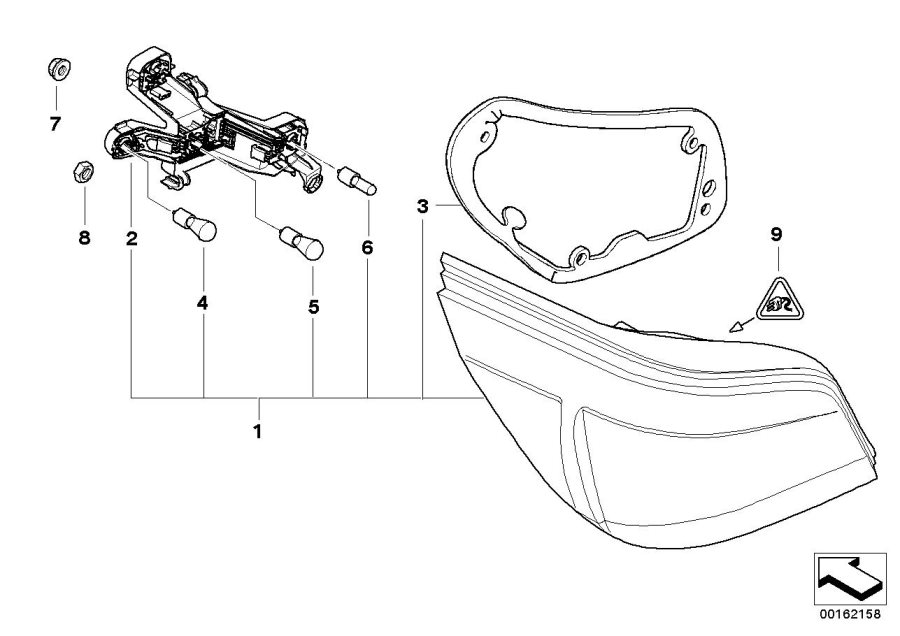 Diagram Rear light for your BMW