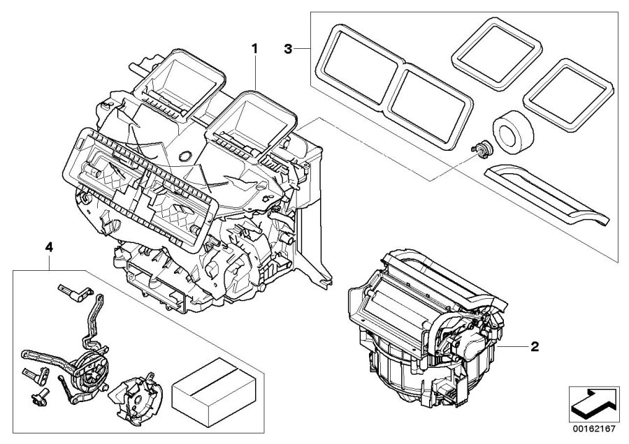 Diagram Housing parts heater and air cond. Denso for your 2016 BMW M6   